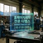 [사장님, 아직도 종이 전단지 쓰세요?] 공업사 홈페이지 맞춤 제작, 이제는 필수입니다!